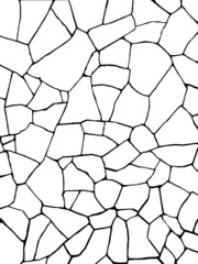 ひび割れたベクタータイル素材