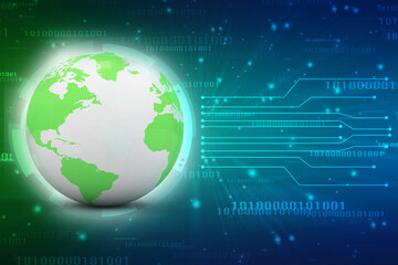 3d illustration of Data sharing concept