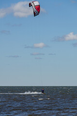 Kite Surfing around Hatteras Island, NC.