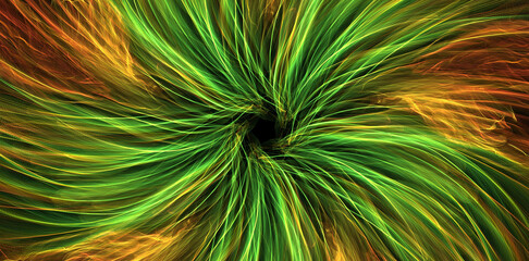 Obraz premium scecher wavy curves fiery