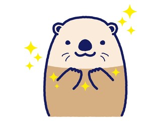 手をきれいにしたラッコ