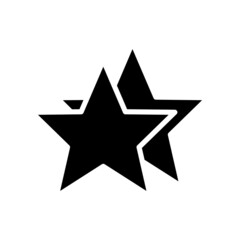 Obraz premium Star icon vector. suitable for favorite symbol, superior, featured, best. solid icon style. simple design editable. Design template