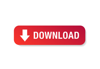 Download colourfull button set. Download button icon with arrow. 