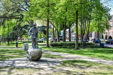 Statue of Vincent van Gogh in Nuenen. Netherlands, Holland, Europe
