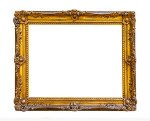 Vintage frame isolated on white background