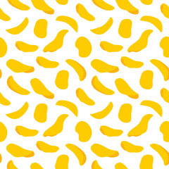 seamless pattern of crispy potato chips -vector illustration