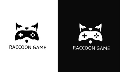 Template logo raccoon game © Ardi