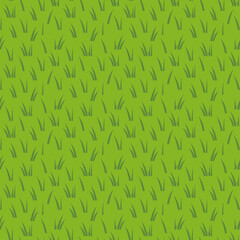 seamless pattern of green grass- vector illustration