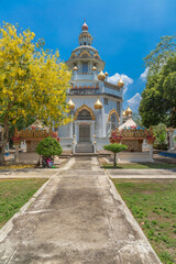 temple surroundings in suphanburi, thailand