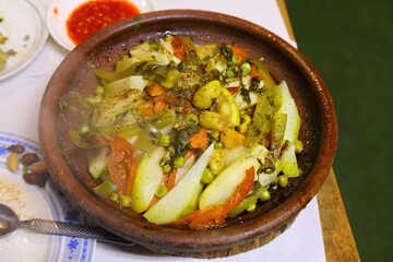 Vegetable tagine Moroccan food