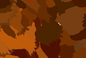 Light Orange vector pattern with random forms.