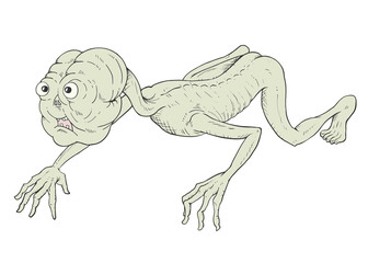 Fantasy alien illustration