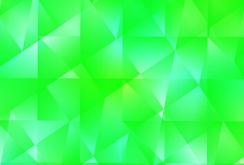Light Green, Yellow vector abstract polygonal pattern.