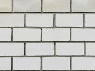 a wall of white bricks