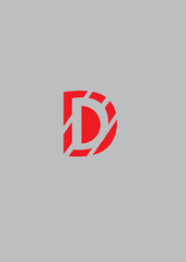 Fototapeta premium D logo. D logo design. D vector. 