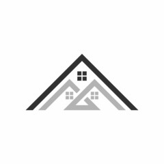 house home roof logo vector icon