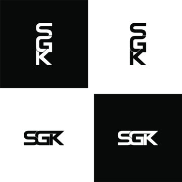 sgk letter original monogram logo design set