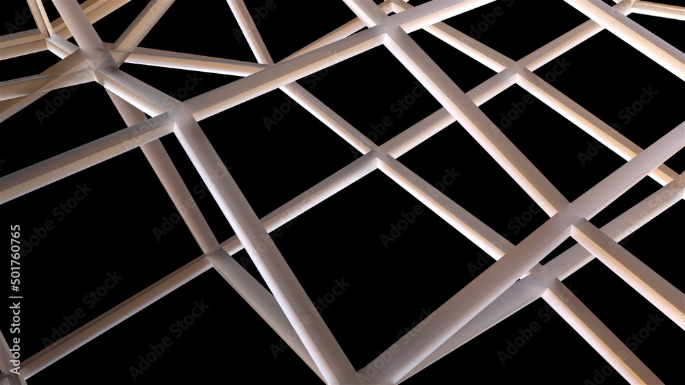 Poster 3d grid. computer generated 3d render