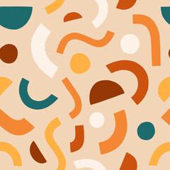 Abstract geometric seamless pattern