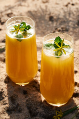 bellini coctail on the beach