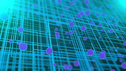 3d futuristic circuit background. Computer generated 3d render