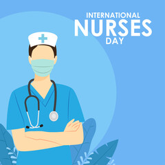 Vector illustration of International Nurses Day banner