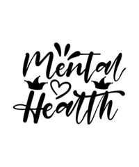 Obraz premium Mental Health Matters SVG, Mental Health Awareness svg, Depression Awareness SVG, Svg Cricut Cut File, PNG Files | Print Cut Files,Mental Health SVG Bundle, Positive SVG, Motivational SVG, Mental Heal