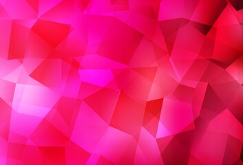 Light Red vector gradient triangles texture.