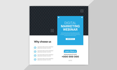 marketing social media post design. Social media post banner design. Instagram post template.	
