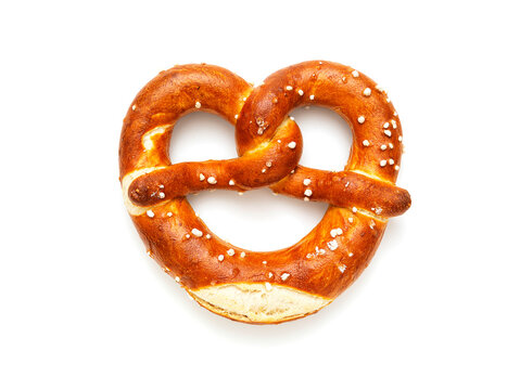 Homemade pretzel as a tasty salty snack