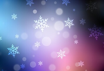 Dark Blue, Red vector background in Xmas style.