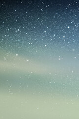 Night starry sky. Clouds and stars. Blue vertical twilight background