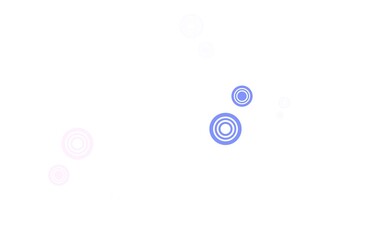 Light Pink, Blue vector layout with circle shapes.