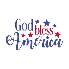 4th Of July Patriotic Rainbow Independence Day Vector Illustrator