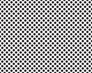 Seamless background with black circles on a white background	 - 501785372