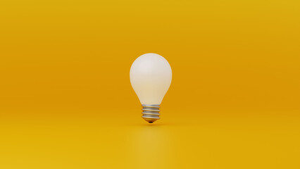 3d render of a light bulb
