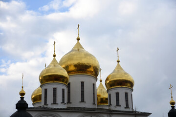 Fototapeta na wymiar Kremlin in Dmitrov town, Russia. 