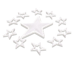 Stars. Isolated on white.