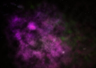 Star field in space and a nebulae