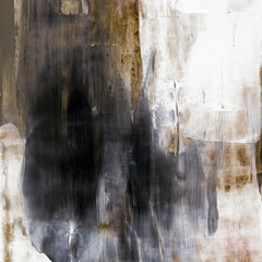 Obraz premium Hand painted texture. Versatile artistic image for creative design projects: posters, banners, cards, magazines, book covers, prints, wallpapers. Abstract expressionism. Oil on paper.