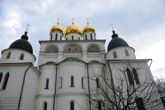 Kremlin in Dmitrov town, Russia. Color photo	