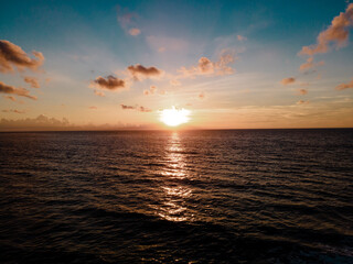 Sunrise over the riviera maya