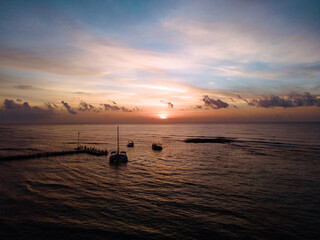 Sunrise over the riviera maya