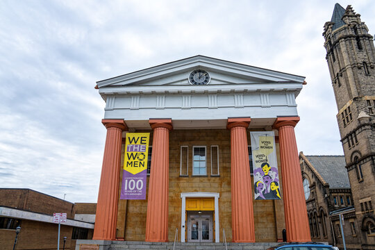 Lynchburg, VA - April 21, 2022: The Lynchburg Museum At The Old Court House .