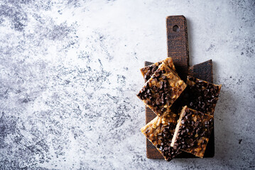 Peanut butter oats banana sweet healthy bar