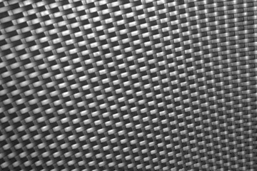Artificial rattan patter in black and white. Background of chaise lounge structure.