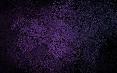 Dark Purple vector layout with bright stars.