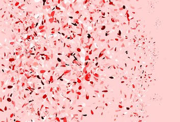 Light Pink, Red vector natural pattern with leaves.
