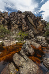 river in the city of São Gonçalo do Rio Preto, State of Minas Gerais, Brazil