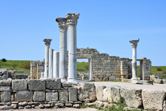 Ruins of Tauric Chersonese in Sevastopol, Crimea
